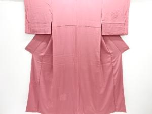 違い鷹の羽模様刺繍付け下げ色無地着物